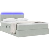  Krevet s prostorom za pohranu s LED-om 140 x 190 cm Baršun | shoptok.hr