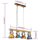  Industrijska stropna svjetiljka 25 W višebojna 111 cm E27 | shoptok.hr