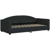 vidaXL Dnevni krevet na razvlačenje crni 90 x 190 cm od tkanine | shoptok.hr