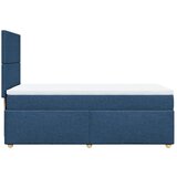 vidaXL Krevet s oprugama i madracem plavi 100 x 200 cm od tkanine | shoptok.hr
