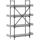  Regal za knjige s 4 razine boja hrasta 100x33x145,5 cm drveni | shoptok.hr