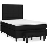 Maison Chic Box spring postelja - Vzmetna postelja z vzmetnico črn 120x200 cm blago SL13090, (21883014) | Shoptok.si