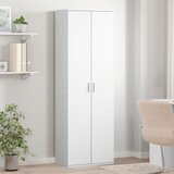  Visoka komoda bijela 60 x 35 x 180 cm od konstruiranog drva | shoptok.hr