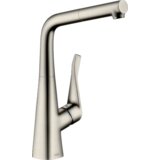 Hansgrohe metris baterija za sudoperu sa izvlačnim tušem nerdjajući čelik 14821800 | ePonuda.com