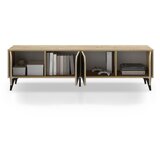 Marckeric Crna/u prirodnoj boji TV komoda u dekoru hrasta 180x51 cm Nola – | shoptok.hr