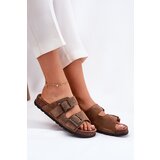 Panto Fino Women's Suede Slippers With Buckles Cijene
