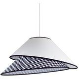  Duolla - Luster na sajli COCO 1xE27/40W/230V prečnik 50 cm bela/crna | Eponuda.com