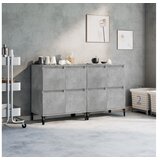  Komode 2 kom siva boja betona 60x35x70 cm od konstruiranog drva | shoptok.hr