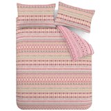 Catherine Lansfield Rdeča enojna flanelna posteljnina 135x200 cm Fair isle – | Shoptok.si