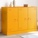 vidaXL Komoda gorčično rumena 99x39x73 cm jeklo Cene