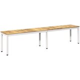 Vrtna klupa 201 x 35 x 45 cm Čvrsto drvo akacije Bijela | shoptok.hr