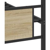  Posteljni okvir brez vzmetnice sonoma hrast 107x203 cm inž. les, (21829545) | Shoptok.si