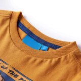  Dječja majica dugih rukava tamna oker boja 104 | shoptok.hr