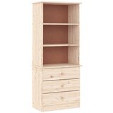 Maison Chic Knjižna omara - Knjižna polica - Knjižni regal s predali ALTA 60x35x142 cm trdna borovina, (21723138) Cene