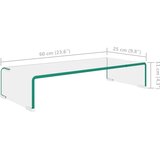  Stalak za TV /Monitor Prozirno Staklo 60x25x11 cm | shoptok.hr