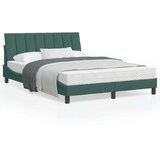 vidaXL Krevet s madracem tamnozeleni 120x200 cm baršunasti | shoptok.hr