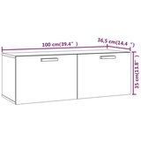  Zidni ormarić Sonoma hrast 100 x 36,5 x 35 cm konstruirano drvo | shoptok.hr