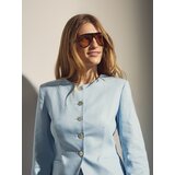 Reserved Sako s visokim udjelom lana - bljedoplavo | shoptok.hr