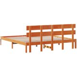  Krevetna konstrukcija Smeđa 200 x 200 cm Čvrsto borovo drvo | shoptok.hr