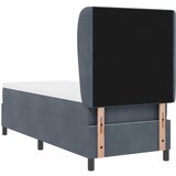  Krevet s opruga kutije Tamno siva 200 x 80 cm Baršun | shoptok.hr