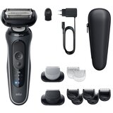 Braun brivnik serije 6 62-G1650s suhi in Brezžicni mokri brivnik za moške, siv. | Shoptok.si