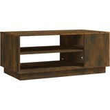 Maison Chic Klubska mizica - kavna mizica - Nizka mizica dimljeni hrast 102x55x43 cm iverna plošča, (21754524) | Shoptok.si