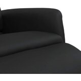  Naslonjač od umjetne kože s osloncem za noge crni | shoptok.hr