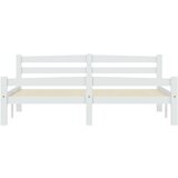  Posteljni okvir bel iz trdne borovine 160x200 cm | Shoptok.si