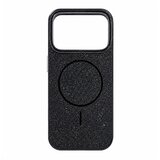 Apple Silikonski ovitek LUXURY z Magsafe za iPhone 17 Pro Max - črn z bleščicami | Shoptok.si