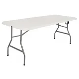 sklopivi sto 180x76x74 cm beli