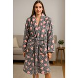 Ready Bade mantil - Sivi sa roze srcima (S, M, L, XL, XXL) Cene