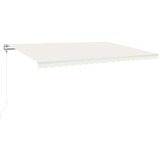  Automatska tenda sa senzorom za vjetar LED 500 x 300 cm krem | shoptok.hr