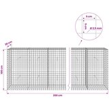  Gabion s žicom debljine 3,5 mm i mrežom 5x5 cm 350x30x100 cm | shoptok.hr