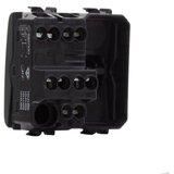 GEWISS GW12101 reversing switch 1P 250V ac - 16AX - neutral - 2 modules - satin black - chorusmart Cene