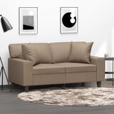  Ukrasni jastuci 2 kom boja cappuccina 40x40 cm od umjetne kože | shoptok.hr