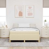  Krevetna konstrukcija Krema 140 x 200 cm tkanina | shoptok.hr