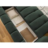 Bobochic Paris Zelena raztegljiva/s prostorom za shranjevanje sedežna garnitura 251 cm Fuji – | Shoptok.si