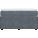Box spring krevet s madracem tamnosivi 120 x 200 cm baršunasti | shoptok.hr