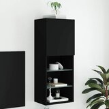 TV ormarići s LED svjetlima 2 kom crni 40,5x30x102 cm | shoptok.hr
