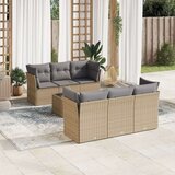 vidaXL 7-dijelni set vrtnih sofa od poliratana s jastucima bež | shoptok.hr