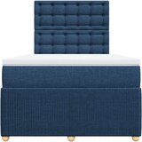 Krevet s oprugama i madracem plavi 120 x 200 cm od tkanine | shoptok.hr