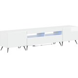  5-dijelni LED TV ormarić Bijela visokog sjaja Konstruirano drvo | shoptok.hr