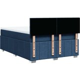  Krevet s oprugama i madracem plavi 140x200 cm od tkanine | shoptok.hr
