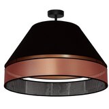  Duolla - Nadgradni plafonski luster COPPER SHINY 1xE27/15W/230V, prečnik 60 cm, crna/bakarna | Eponuda.com
