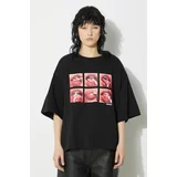 Fiorucci Pamučna majica Mouth Print Padded T-Shirt za žene, boja: crna, M01FPTSH105CJ01BK01