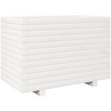Maison Chic Vrtno cvetlično korito - Cvetlični Lonec belo 70x40x49,5 cm trdna borovina, (21788783) Cene