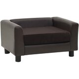 SOFA za pse smeđa 60 x 43 x 30 cm od pliša i umjetne kože | shoptok.hr