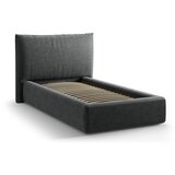Micadoni temno siva oblazinjena postelja s prostorom za shranjevanje z letvenim dnom 90x200 cm kaelle – | Shoptok.si