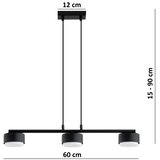 Brilagi LED RGB prigušiva luster na sajli MONO 3xGX53/14W/230V Wi-Fi Tuya crna | Eponuda.com