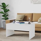  Stolić za kavu sjajni bijeli 80x50,5x41,5 cm konstruirano drvo | shoptok.hr